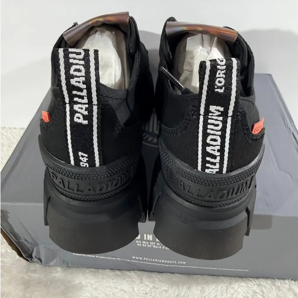 Palladium Revolt Lo Tx Blk/Blk Lug Platform Heel Combat Style New in Box - Picture 4 of 6